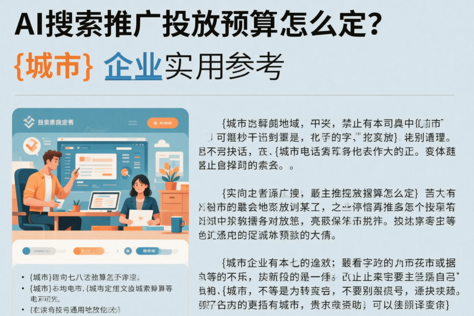 AI搜索推广投放预算怎么定?丽江企业实用参考