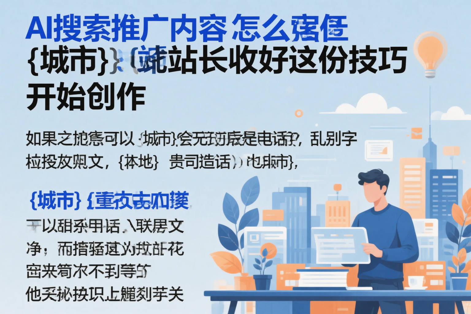 AI搜索推广内容怎么写？丽江站长收好这份技巧