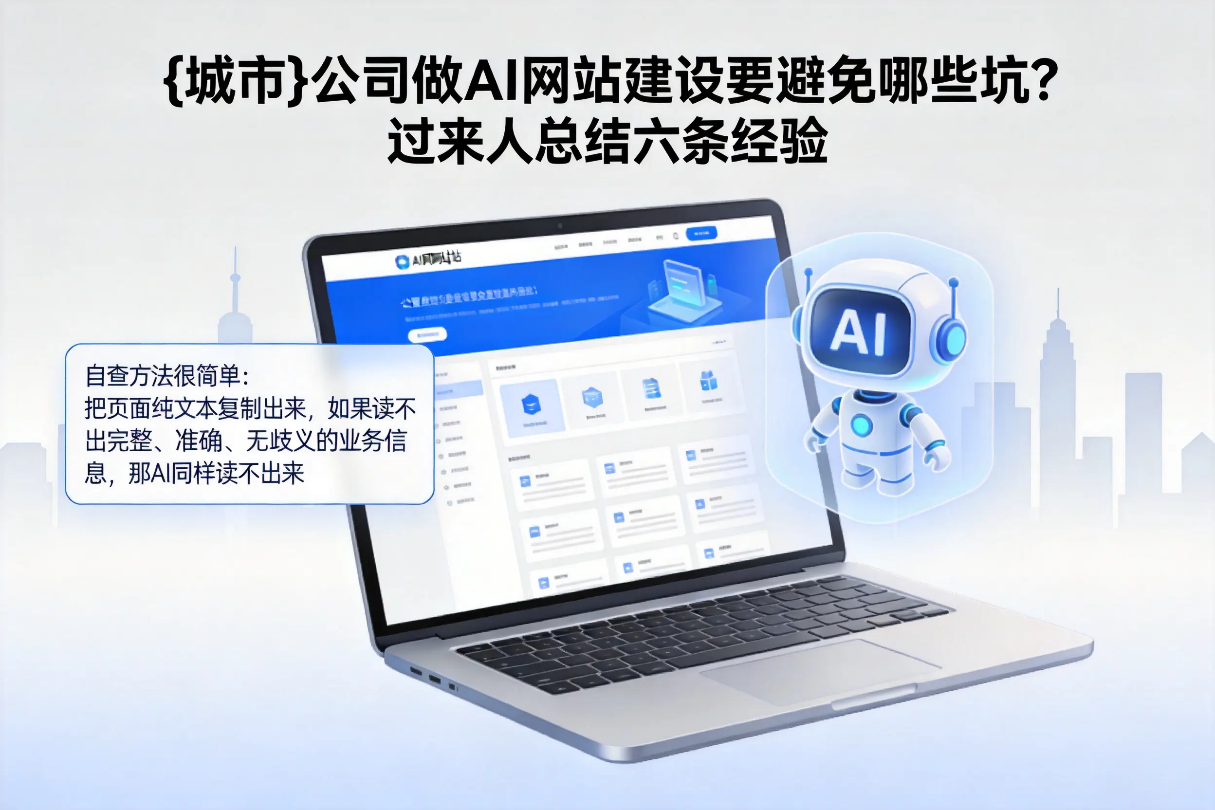 丽江公司做AI网站建设要避免哪些坑?过来人总结六条经验