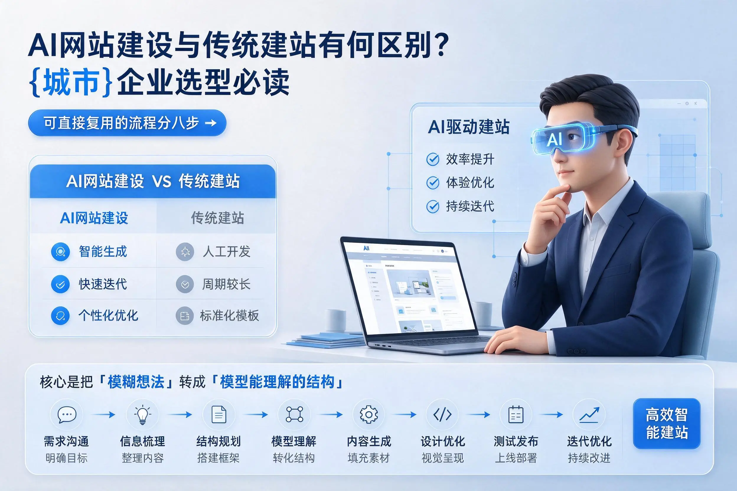AI网站建设与传统建站有何区别?丽江企业选型必读