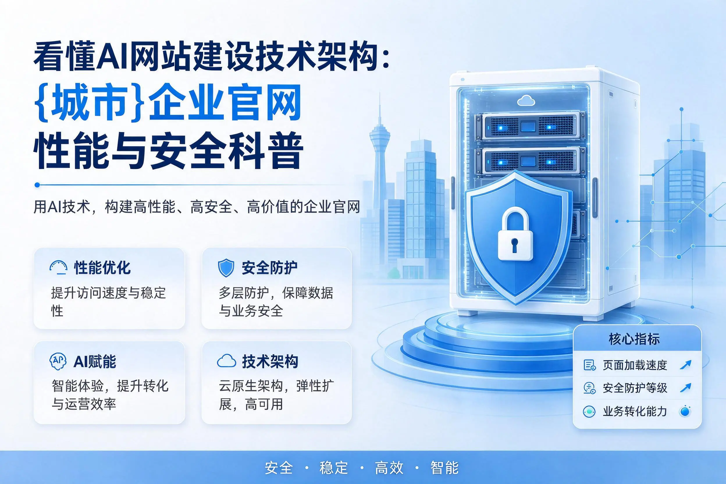 看懂AI网站建设技术架构:丽江企业官网性能与安全科普