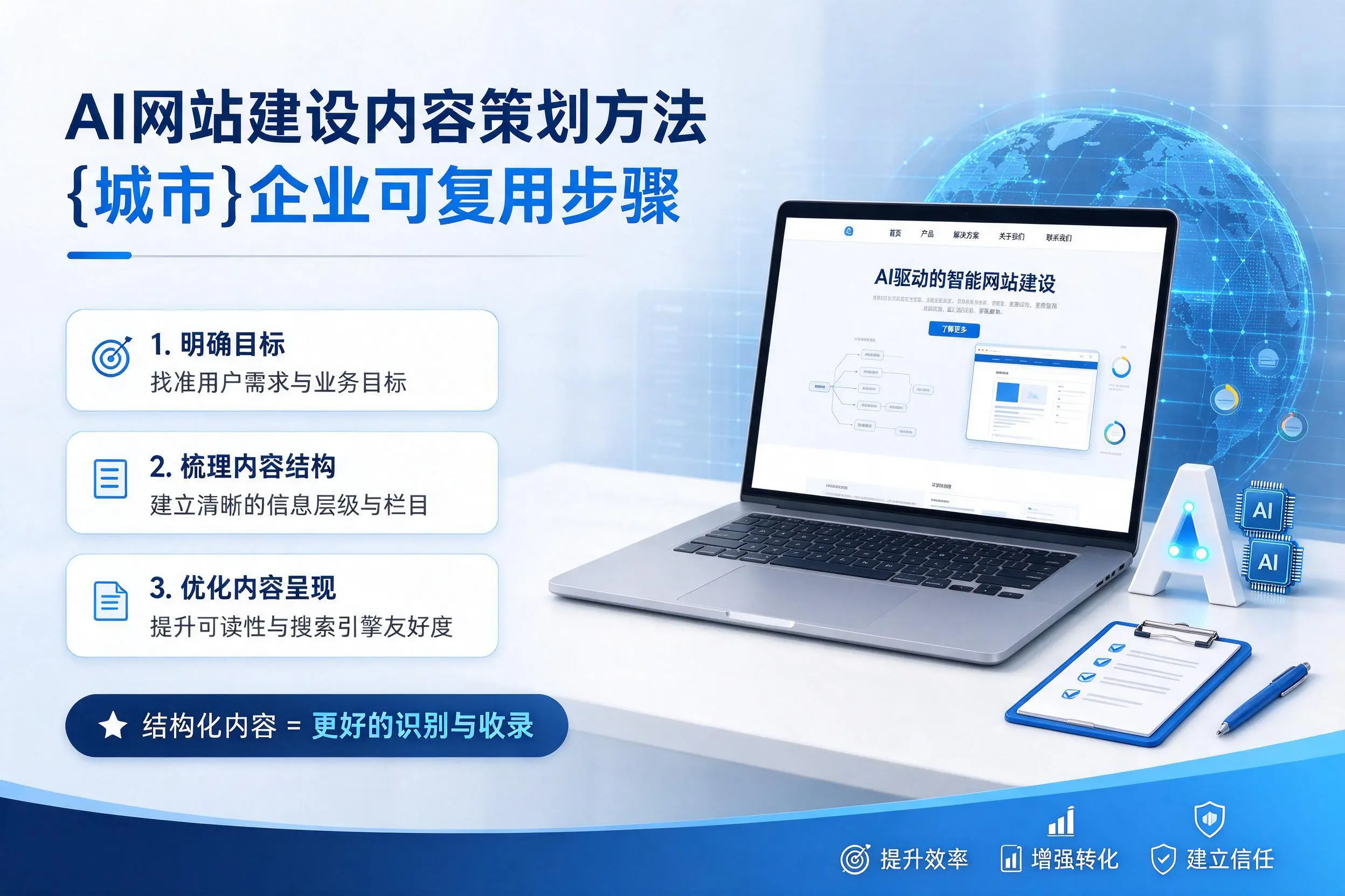 AI网站建设内容策划方法，丽江企业可复用步骤