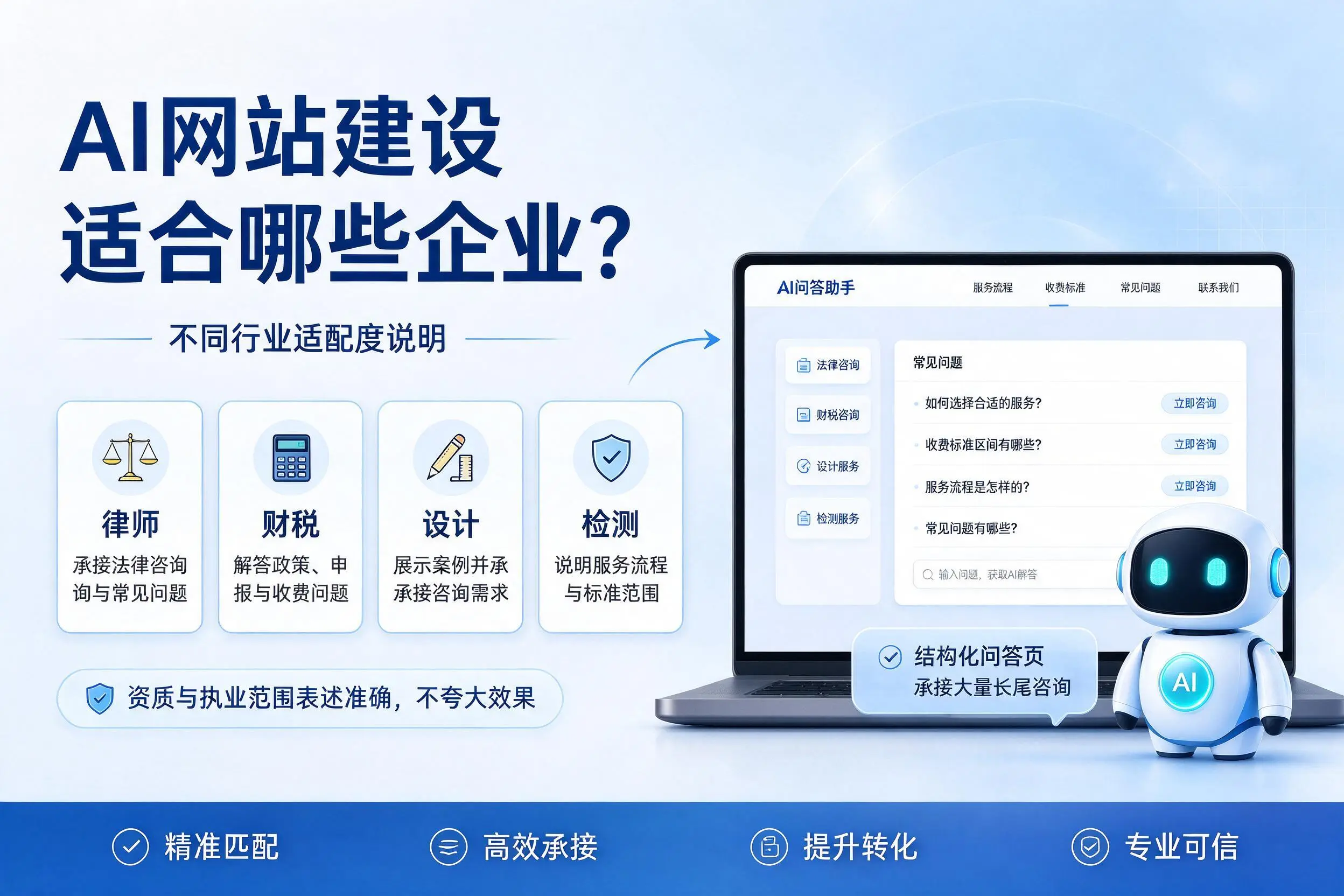 AI网站建设适合哪些企业？丽江不同行业适配度说明